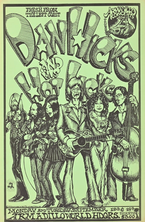 Armadillo World HQ Poster by Micael Priest '72 (1 of 1)