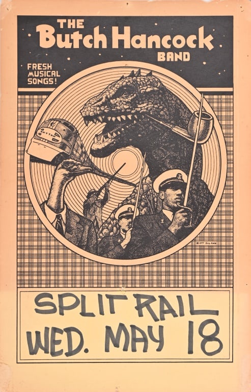 Butch Hancock Band Split Rail Poster, Guy Juke '77 (1 of 1)
