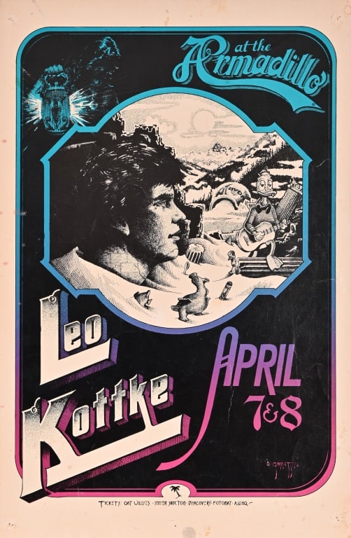 Armadillo World HQ Poster by Danny Garrett 1976 (1 of 1)