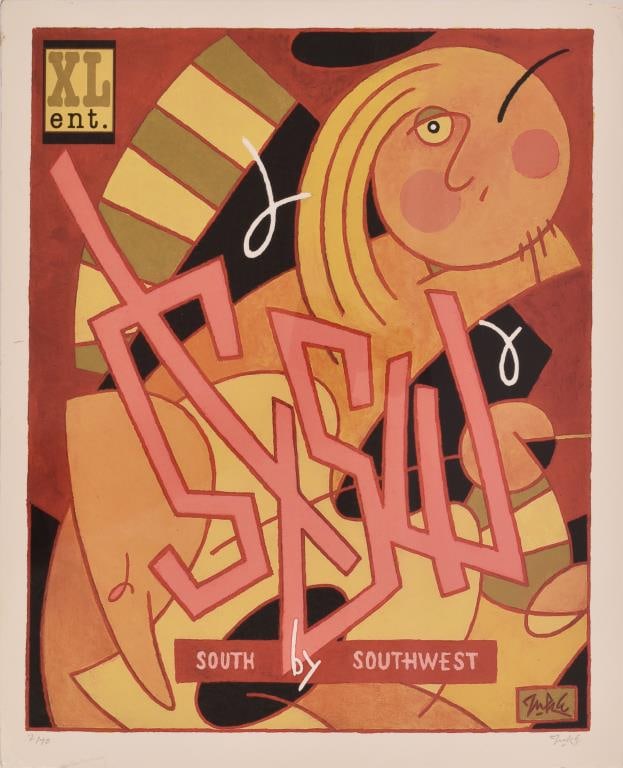 SXSW Limited Edition Poster Signed by Guy Juke (1 of 2)