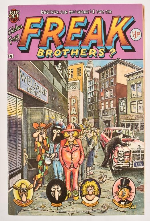 Freak Brothers Comic #4 Gilbert Shelton (1 of 5)