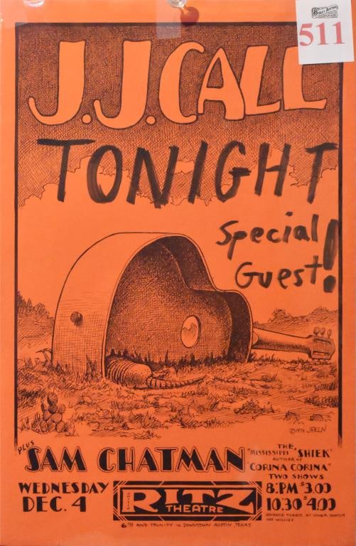 J.J. Call Ritz Theatre Concert Poster: J.J. Call Ritz Theatre Concert Poster