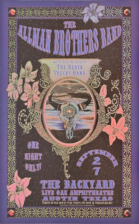 Allman Brothers/Derek Trucks Band 2002 Poster (1 of 2)