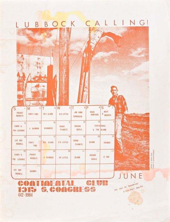 Continental Club Calendar Poster by Steve Fitch: 11.5 x 15
