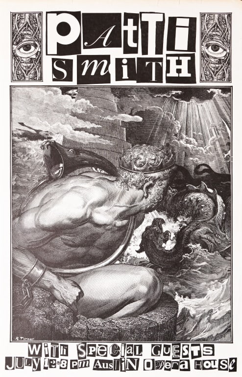 Patti Smith, Austin Opry House Rick Turner Poster (1 of 1)