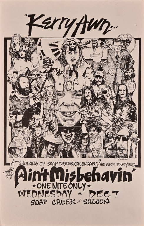 Kerry Awn Soap Creek Saloon Exhibit Poster 1977 (1 of 1)