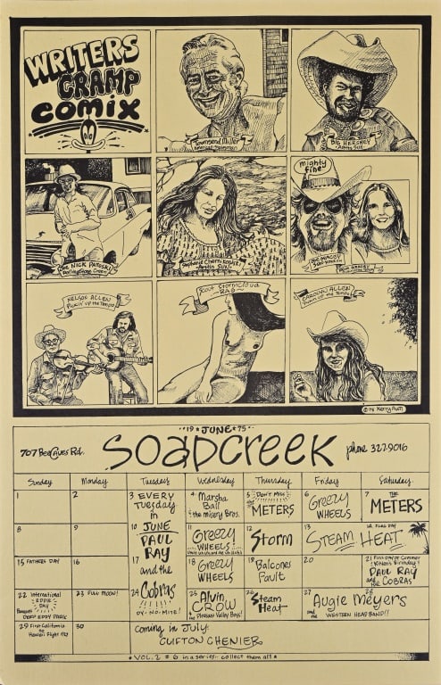 Soap Creek Saloon Calendar June 1975- Kerry Awn (1 of 1)