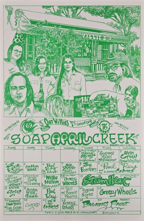 Soap Creek Saloon Calendar April '76- Kerry Awn (1 of 1)