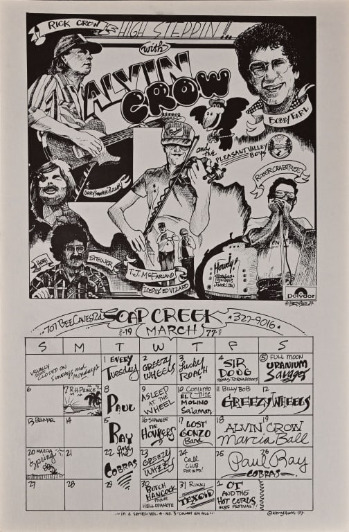 Soap Creek Saloon Calendar March '77- Kerry Awn (1 of 1)