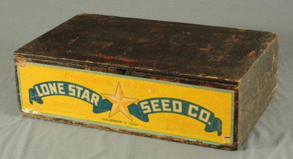 Lone Star Seed Cabinet San Antonio Texas: 22" wide x 14" deep x 7" tall.