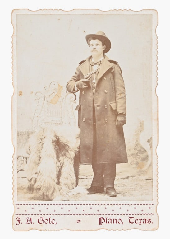 Plano Texas Deputy City Marshal Green Wesley Rye: Photo by J.A. Cole, Plano Texas. Green Wesley Rye was an official "Night Watchman", when the morning of February 28, 1920 was shot and killed by Plano National Bank robbers, Rye remained the only Plan