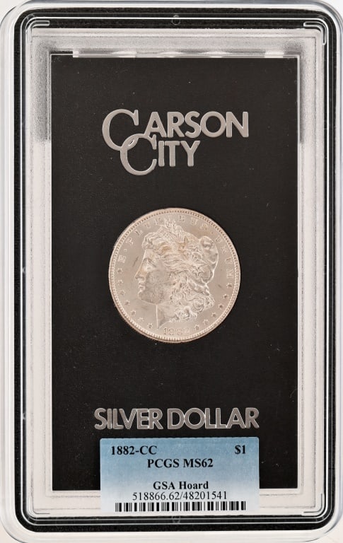 GSA 1882 CC PCGS MS62 Silver Dollar Coin: GSA 1882 CC PCGS MS62 Silver Dollar Coin