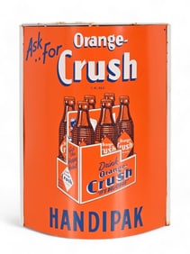Orange Crush Tin Advertising Store Hanging Sign