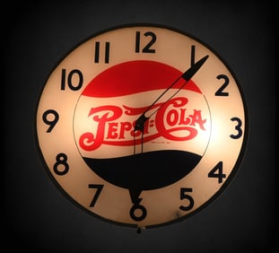 Pepsi-Cola Advertising Clock