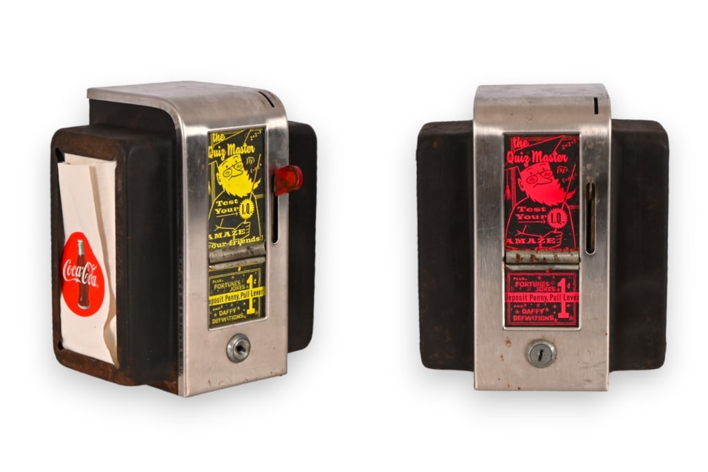 (2) Vintage Diner Coin-Op IQ Test Napkin Holders (1 of 4)