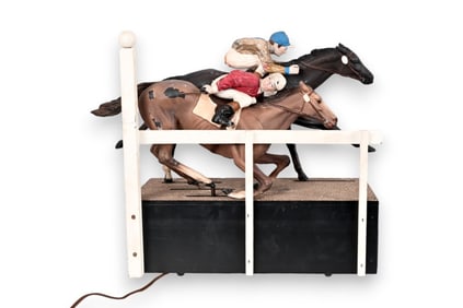 Vintage Horse Racing Animatronic Window Display