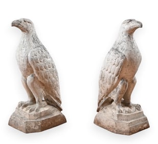White Eagle Gasoline Aluminum Mascot Pair