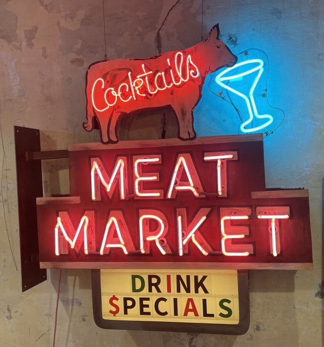 Meat Market Custom Neon Sign By Todd Sanders (1 of 1)