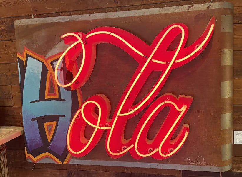 HOLA Custom Neon Sign by Todd Sanders (1 of 1)