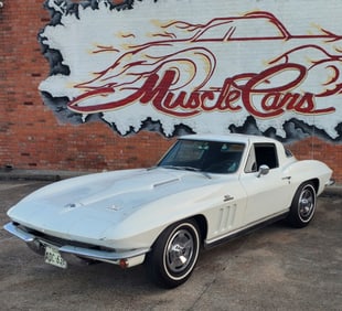1966 White Chevrolet Corvette