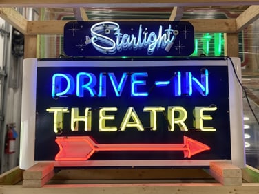 Starlight Drive-In Theatre Reproduction Neon Sign
