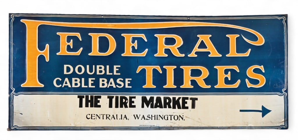 Federal Tires Tin Sign (1 of 4)