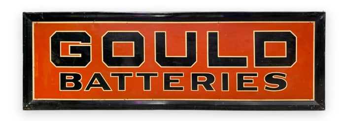 Gould Batteries Tin Sign