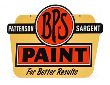 BPS Paint Porcelain Double Sided Advertising Sign