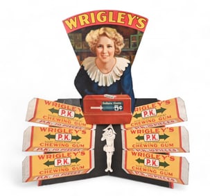 Wrigleys Gum Cardboard Litho Store Display