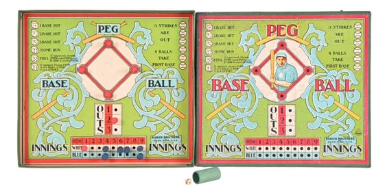 Parker Brothers Peg Baseball Board Game
