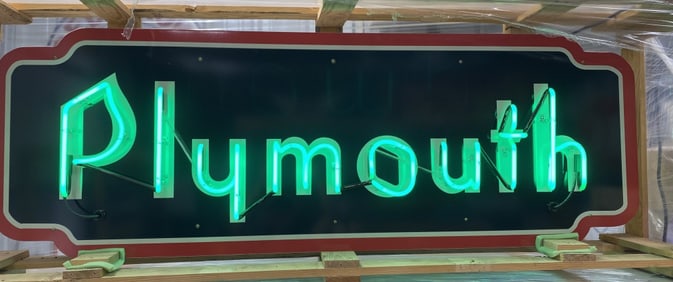 Plymouth Neon Advertising Sign