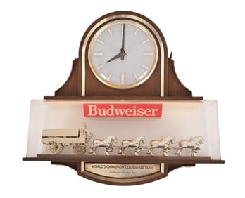 Budweiser Beer Clydesdale Lighted Advertising Sign