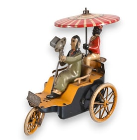 Antique Lehmann Tri-Cycle Windup Toy #345