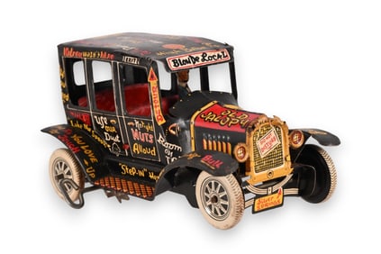 Marx 1950s Old Jalopy Wind Up Tin Toy