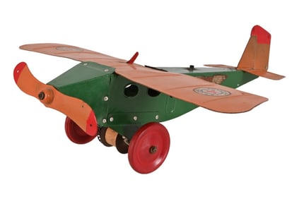 American Flyer Pressed Steel Wind Up Airplane