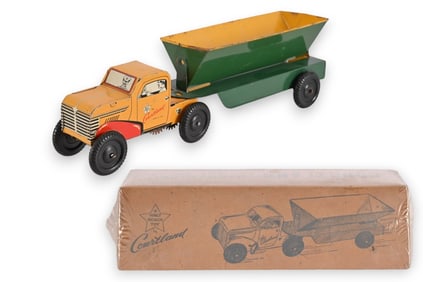 Courtland Mechanical Toy Truck & Original Box