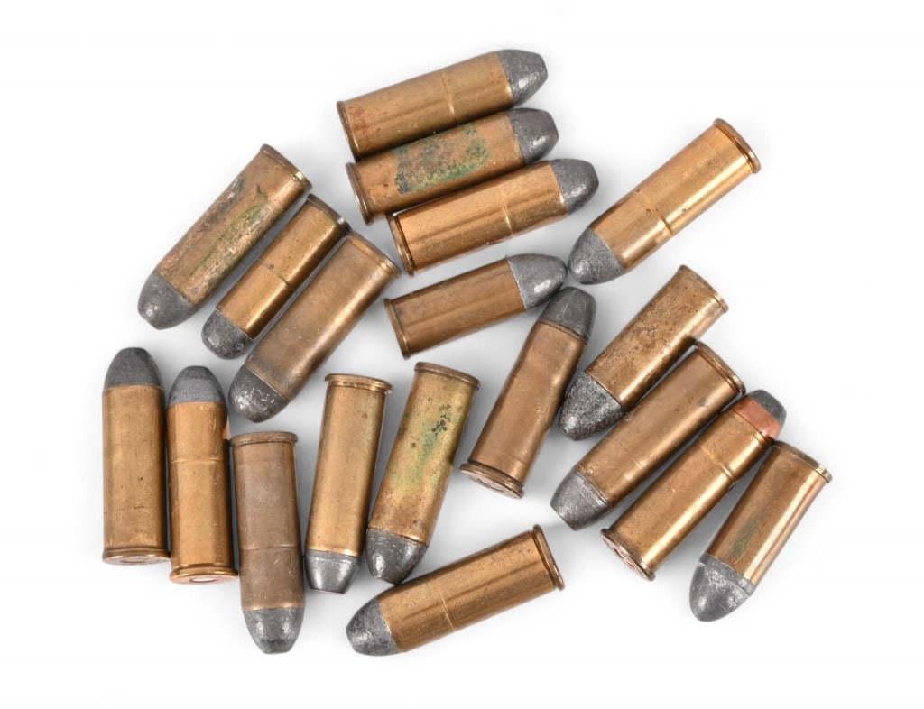 Collection of (19) Antique Revolver Cartridges: Largely .44/.45 Long Colt