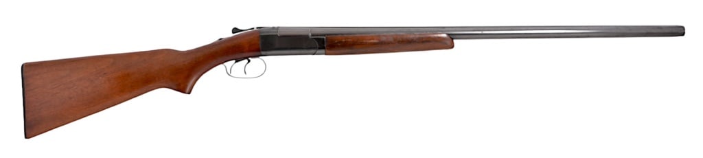 Winchester Model 24 Double Barrel 12 Ga Shotgun: SN 91031, double 28" barrels, good bores, tight action. High percent of bluing remains, stocks are in nice shape. Modern.