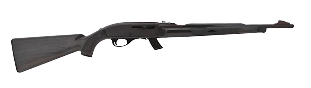 Remington Nylon 66 Semi-Auto .22 Rifle: SN A2345556. 19.5" barrel, good bore. Seneca green stock which was made in limited numbers of Nylon 66 production. 10 shot magazine. Modern