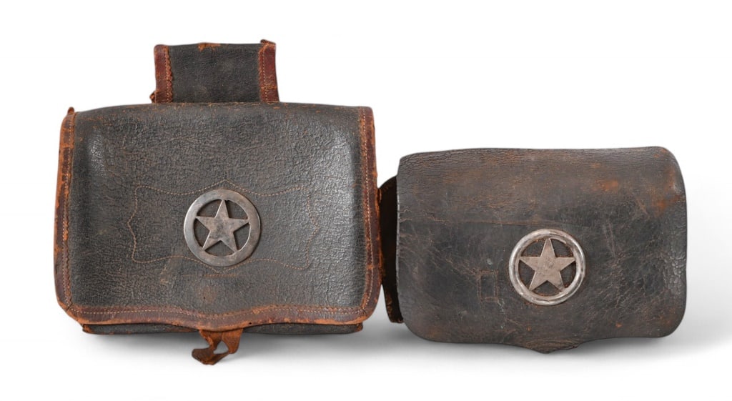 Confederate Texas Cartridge Box & Map Case: Confederate Texas Cartridge Box & Map Case