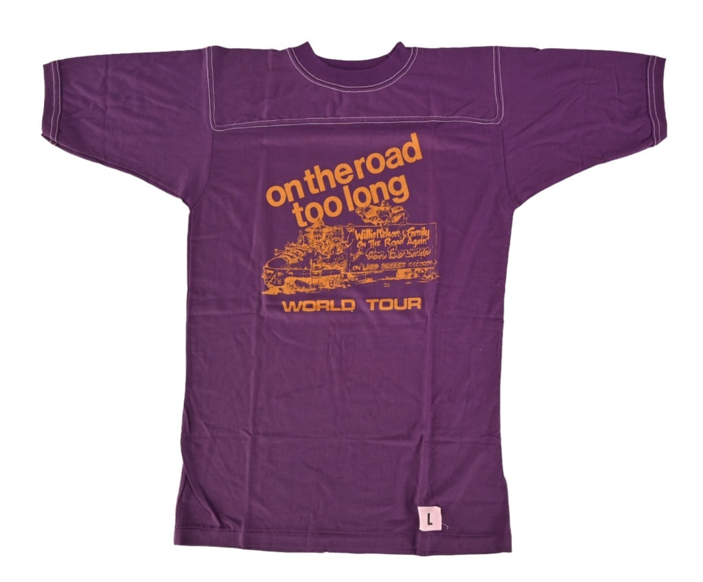 Willie Nelson "On The Road Too Long" T-Shirt '81: 2-sided print with Don Bowman