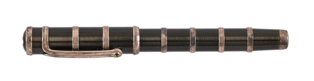 Montblanc Nicolaus Copernicus LE Fountain Pen: Montblanc Nicolaus Copernicus Patron of the Arts Limited Edition Fountain Pen. Montblanc Nicolaus Copernicus 2003 Patron Of The Arts Fountain Pen Limited Edition - #1862/4810 - Sterling Silver Rings -