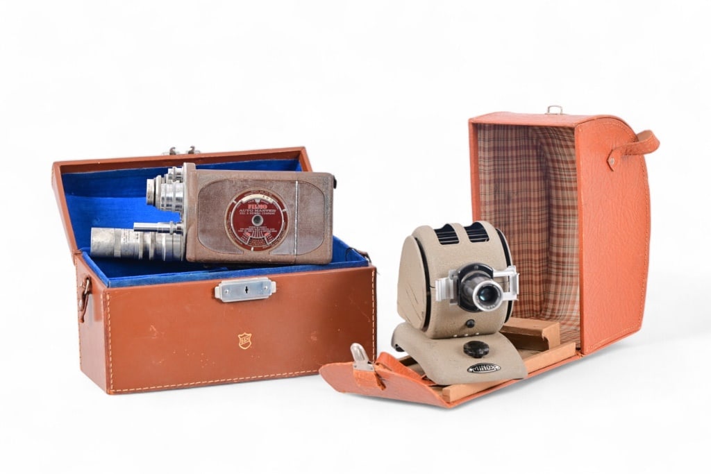 Minox Projector, Bell & Howell Filmo 16mm Camera: Minox Projector, Bell & Howell Filmo 16mm Camera