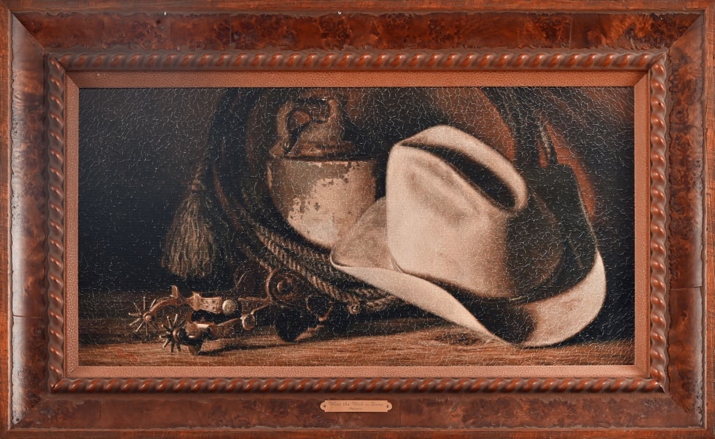 Kyle Polzin Limited Edition Framed Print: Texas Artist Kyle Polzin signed print "When The Work Is Done". Limited edition 61/95, signed and numbered on reverse. Frame measures 17.75" x 29.75". Includes COA