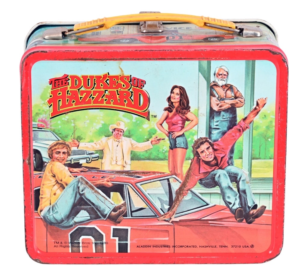 Dukes Of Hazard Vintage Tin Lunch Box: Vintage Dukes Of Hazard Lunch Box No Thermos