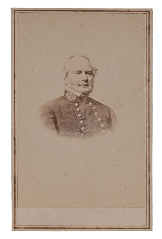 Civil War General Sterling Price Carte-de-Visite: Sterling Price (September 14, 1809 – September 29, 1867) was a United States general and senior officer of the Confederate States Army who fought in both the Western and Trans-Mississippi theater of