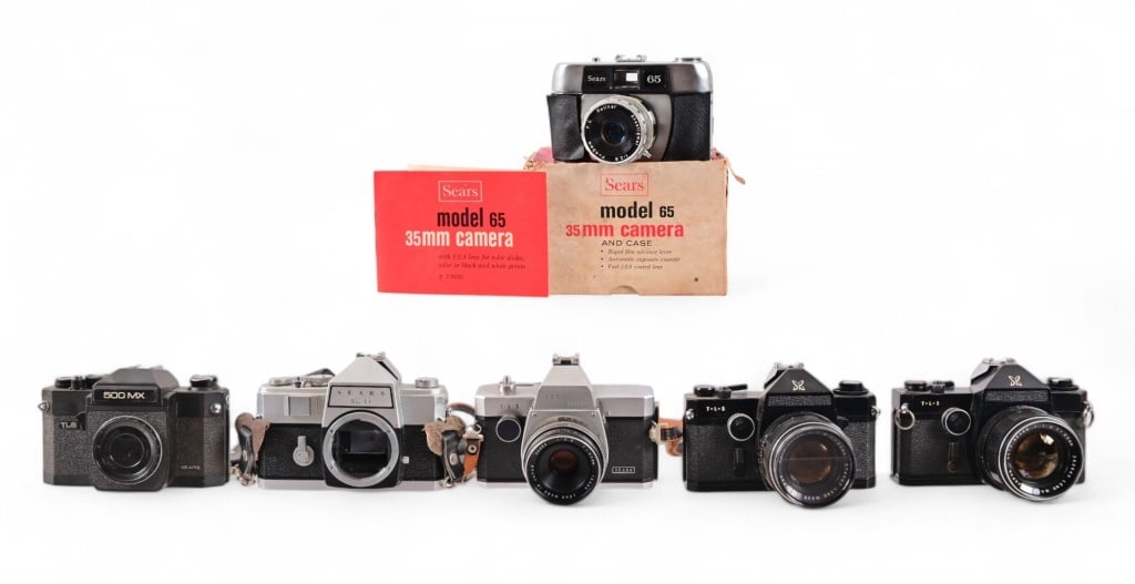 Collection of Sears Marketed Japanese 35mm Cameras: Collection of Sears Marketed Japanese 35mm Cameras