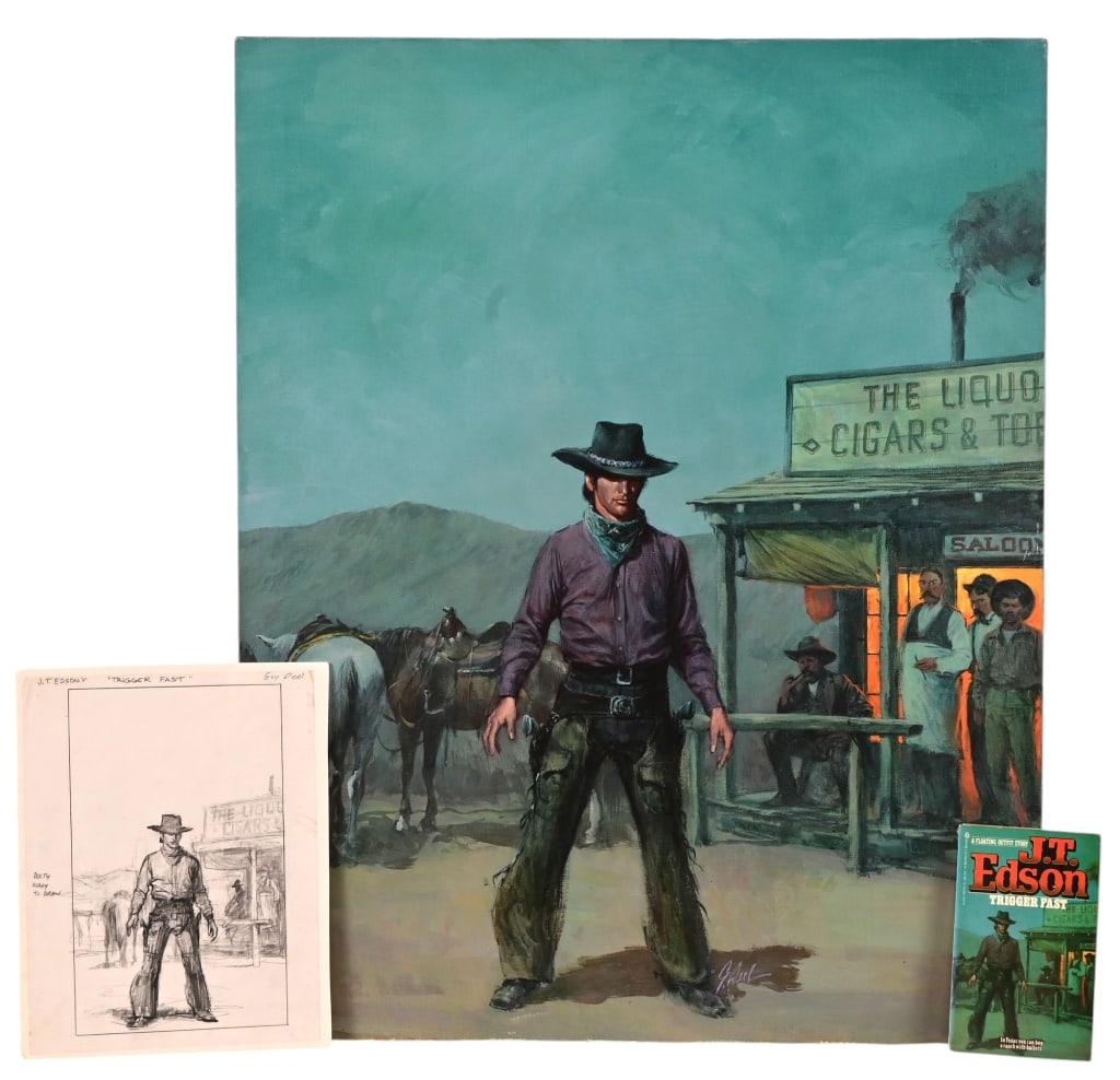 "Trigger Fast" Guy Deel Original Illustration (1 of 6)