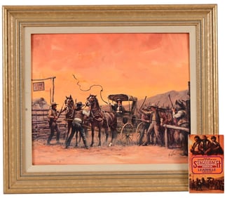 Stagecoach Station "Leadville" Guy Deel Illusttration