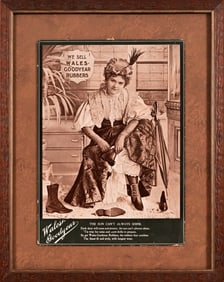 Wales Goodyear Rubbers Sepia Tone Sign